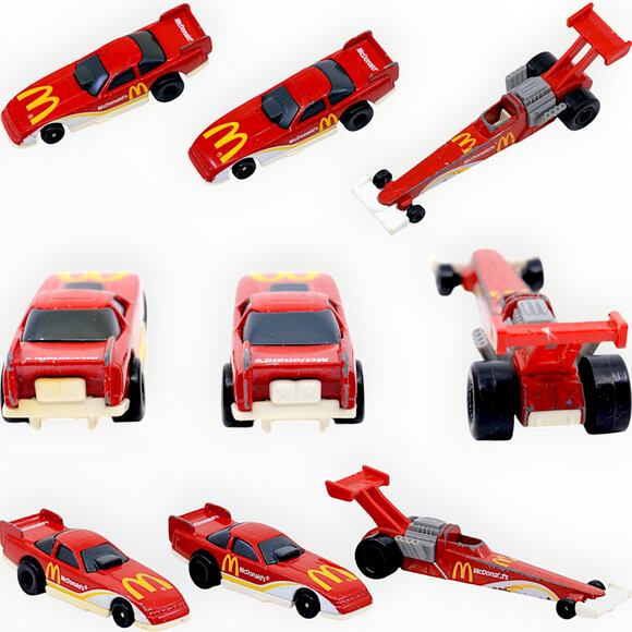 McDonald's Hot Wheels Mattel Race Cars Dragster 1:64 Vintage 1993 [Lot of 3] - Picture 2 of 9